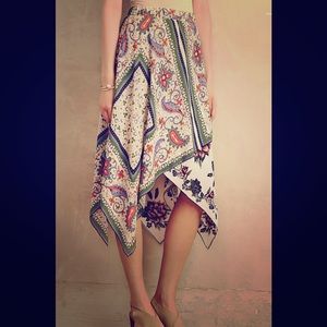 Anthropologie Mauve Far Sun Skirt